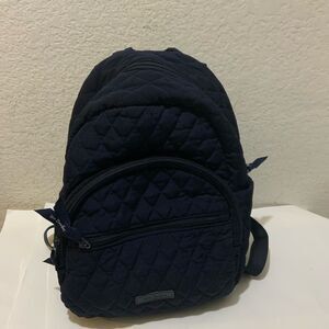 Vera Bradley Compact Backpack NAVY BLUE Essential Mini Purse Microfiber
